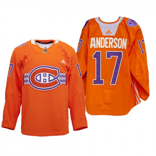Josh Anderson Montreal Canadiens Indigenous Celebr...