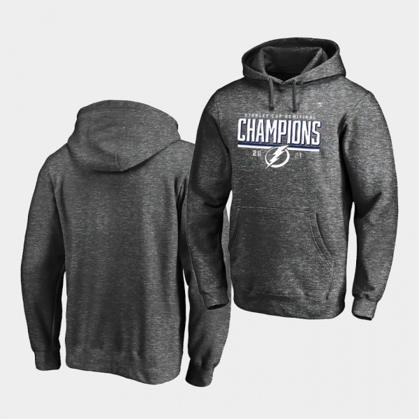 Tampa Bay Lightning 2021 Stanley Cup Semifinal Champions Charcoal Pullover Hoodie
