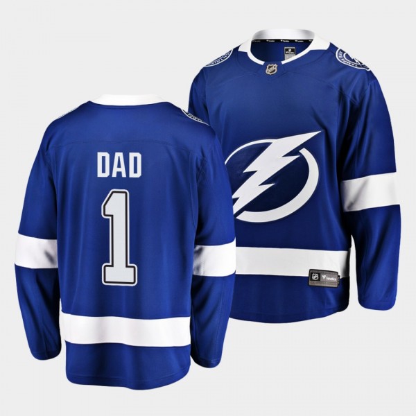 Greatest Dad Tampa Bay Lightning Blue Jersey 2022 Fathers Day Gift