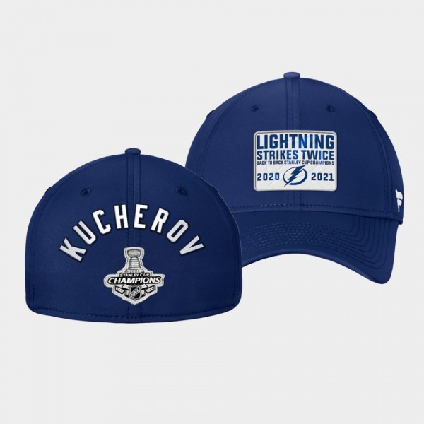Nikita Kucherov Tampa Bay Lightning Hat Back-to-Ba...
