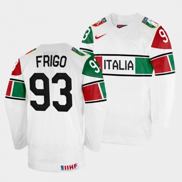 Italy 2022 IIHF World Championship Luca Frigo #93 ...