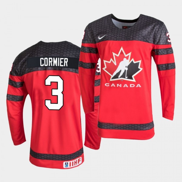Lukas Cormier 2019 Hlinka Gretzky Cup Red Jersey