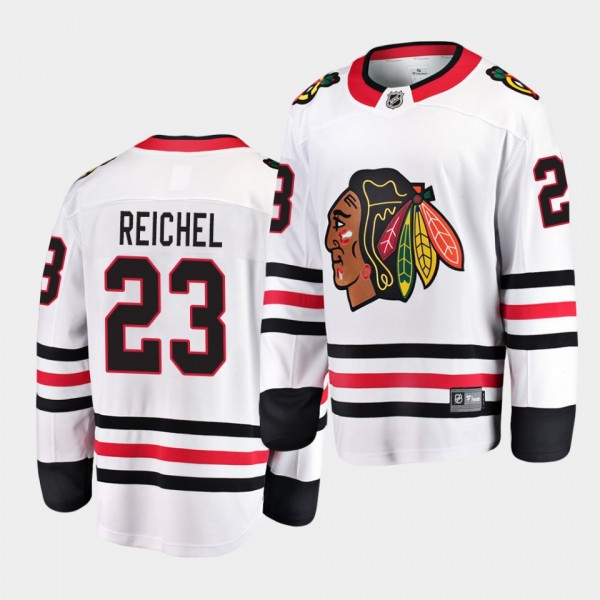 Lukas Reichel Chicago Blackhawks 2020 NHL Draft White Away Men Jersey