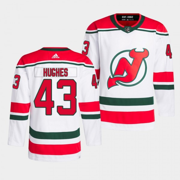 Luke Hughes New Jersey Devils 2023 Heritage Classi...