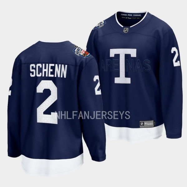 Toronto Maple Leafs Luke Schenn 2022 Heritage Clas...