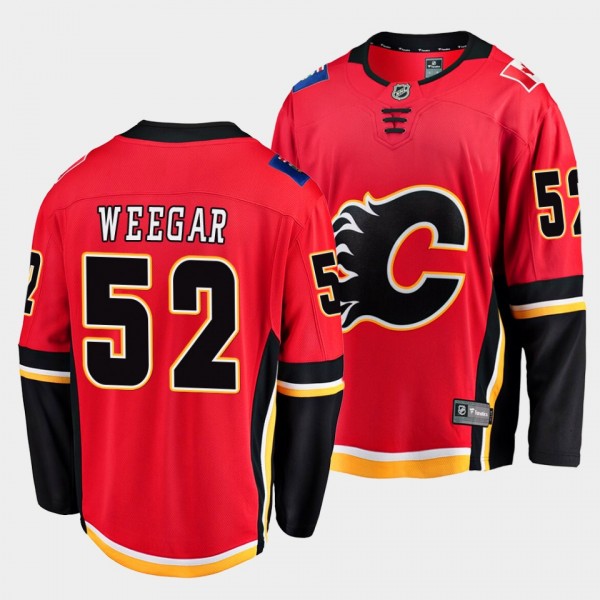 MacKenzie Weegar Calgary Flames Alternate Red Brea...