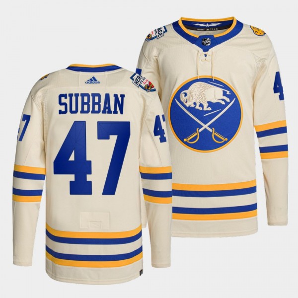 Buffalo Sabres 2022 Heritage Classic Malcolm Subba...
