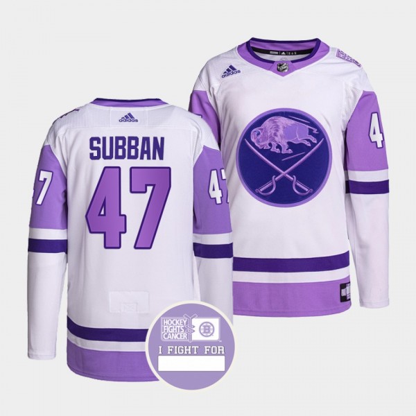 Buffalo Sabres Malcolm Subban Hockey Fights Cancer...
