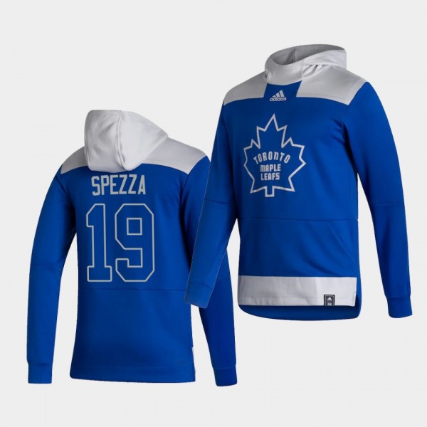 Toronto Maple Leafs Jason Spezza 2021 Reverse Retro Blue Authentic Pullover Special Edition Hoodie
