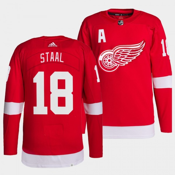 Marc Staal #18 Red Wings Home Red Jersey 2021-22 P...
