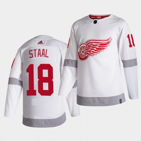 Detroit Red Wings 2021 Reverse Retro Marc Staal Wh...