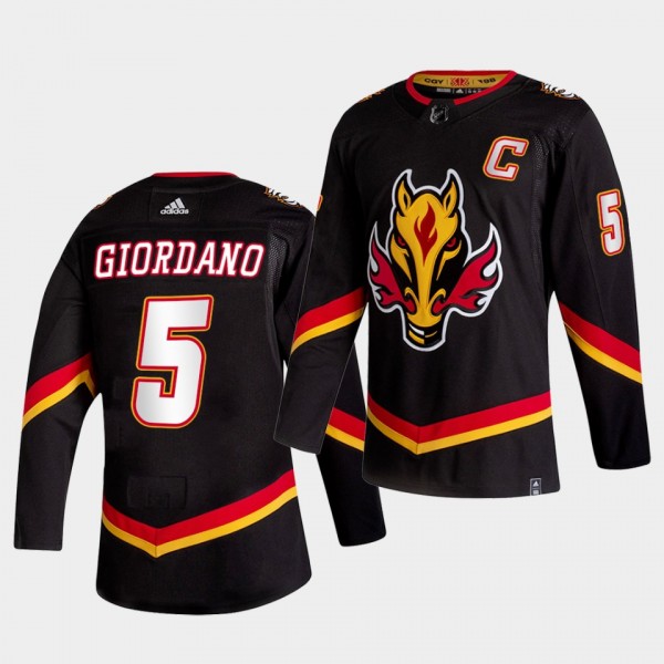Calgary Flames 2021 Reverse Retro Mark Giordano Bl...