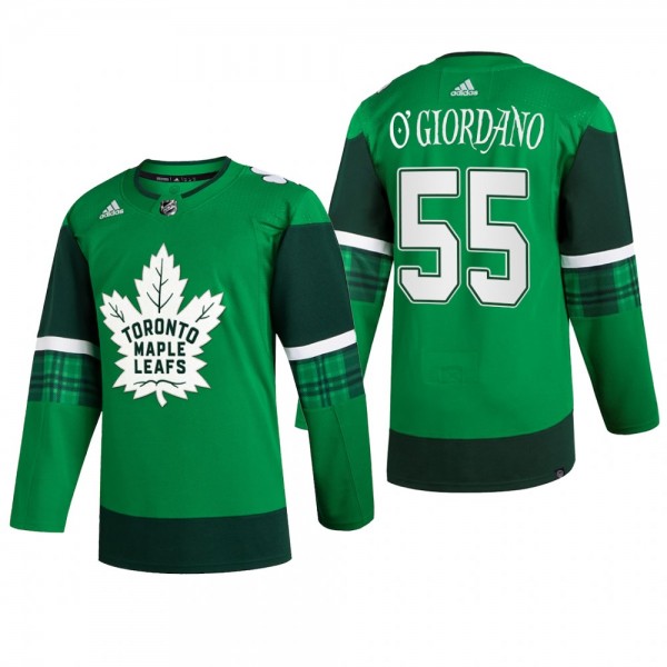 Toronto Maple Leafs Mark Giordano #55 2022 St. Pat...