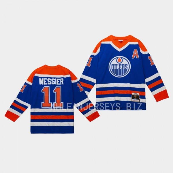 Mark Messier Edmonton Oilers Blue Line 1986 Throwb...