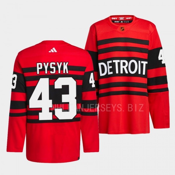 Detroit Red Wings 2022 Reverse Retro 2.0 Mark Pysyk #43 Red Authentic Pro Jersey Men's