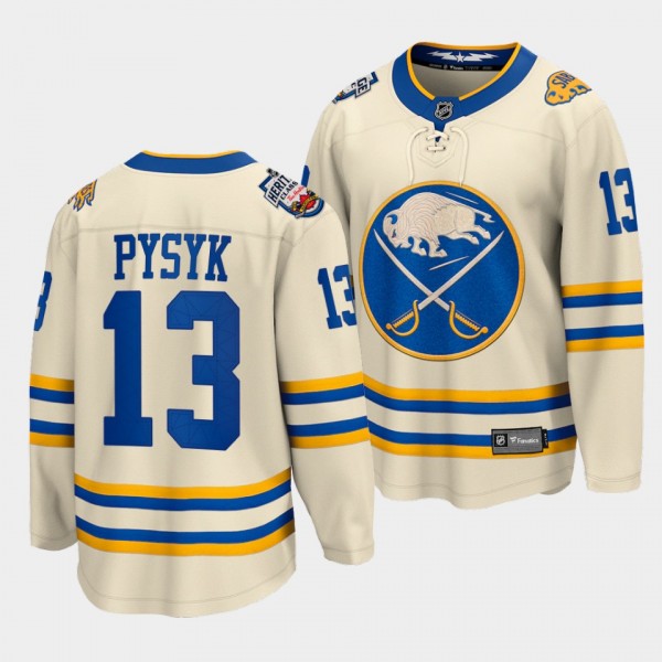 Mark Pysyk Buffalo Sabres 2022 Heritage Classic Cr...