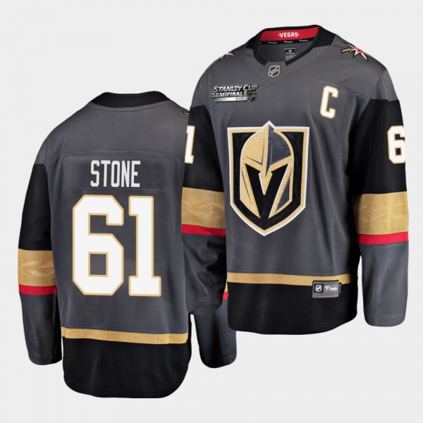 Mark Stone #61 Golden Knights 2021 Stanley Cup Semifinal Home Black Jersey
