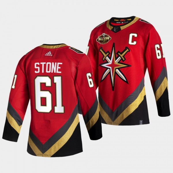 Mark Stone #61 Golden Knights 2022 All-Star Red Je...