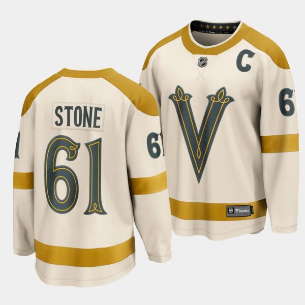 2024 NHL Winter Classic Vegas Golden Knights Mark Stone #61 Breakaway Player Jersey Cream