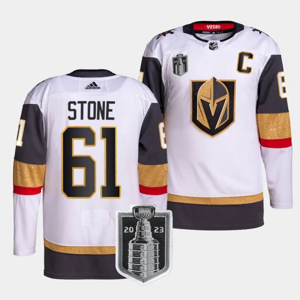 Mark Stone Vegas Golden Knights 2023 Stanley Cup Final White #61 Authentic Away Jersey Men's