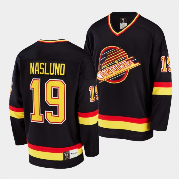 Markus Naslund Vancouver Canucks Retired Player Black Jersey Premier