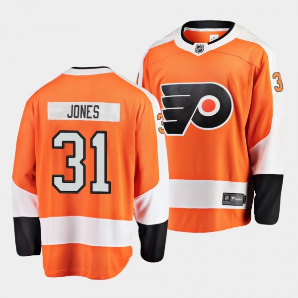 Martin Jones Philadelphia Flyers 2021 Home Orange ...