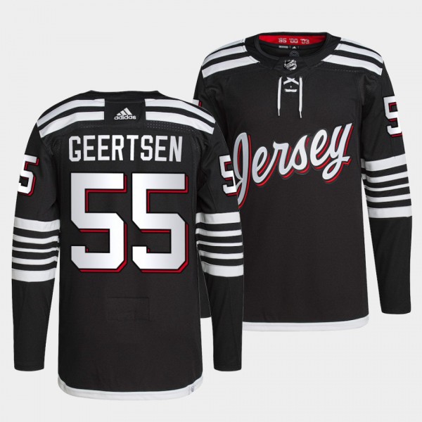 New Jersey Devils Mason Geertsen Alternate #55 Bla...