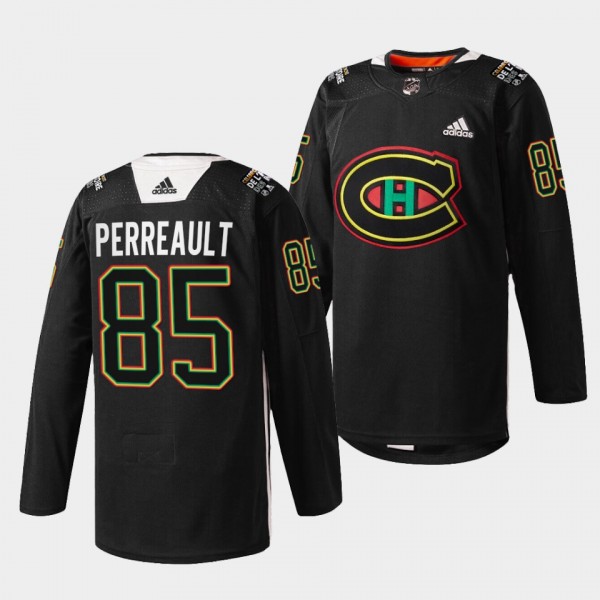 Mathieu Perreault Canadiens #85 Black History Nigh...