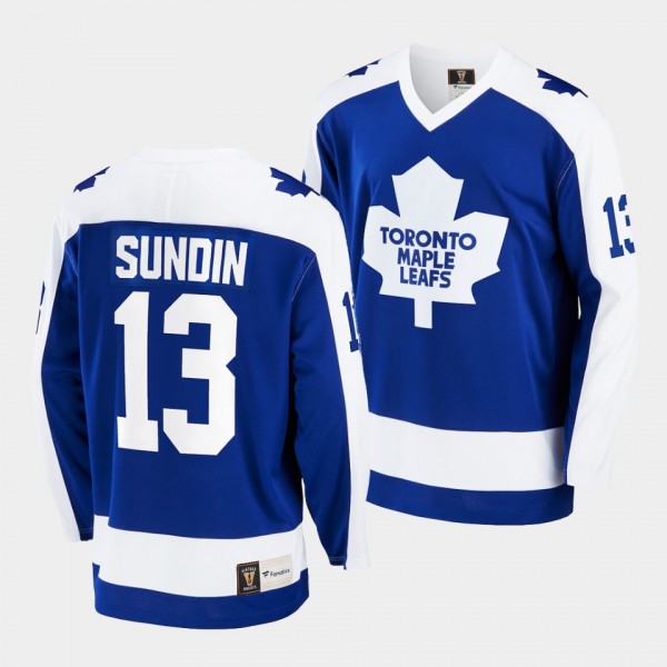 Mats Sundin Toronto Maple Leafs Retired Player Blu...