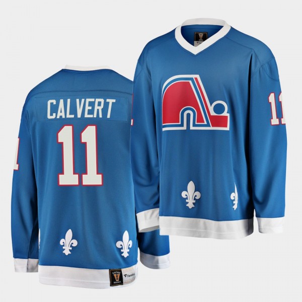 Matt Calvert Quebec Nordiques Vintage Heritage Blu...