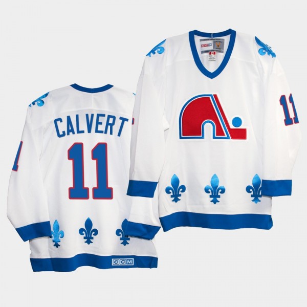 Matt Calvert Quebec Nordiques Vintage Heritage Whi...