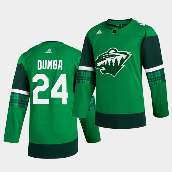 Matt Dumba Wild 2020 St. Patrick's Day Green Authentic Player Jersey