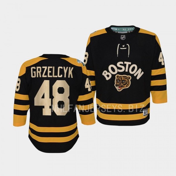 Boston Bruins Matt Grzelcyk 2023 Winter Classic Black #48 Youth Jersey