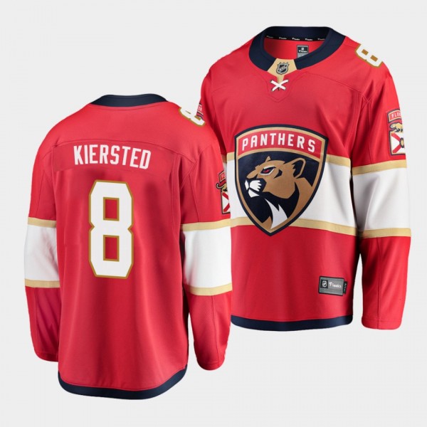 Matt Kiersted Florida Panthers 2021 Home Red Men's...