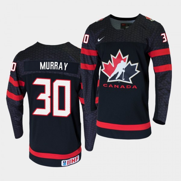 Matt Murray IIHF World Championship #30 Replica Black Jersey