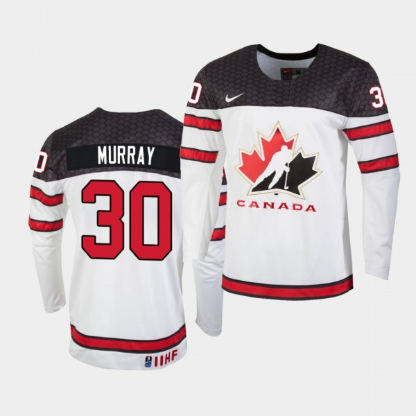 Matt Murray IIHF World Championship #30 Replica White Jersey