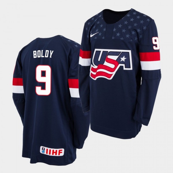 USA U18 Team Matthew Boldy #9 2021 Biosteel All-Am...