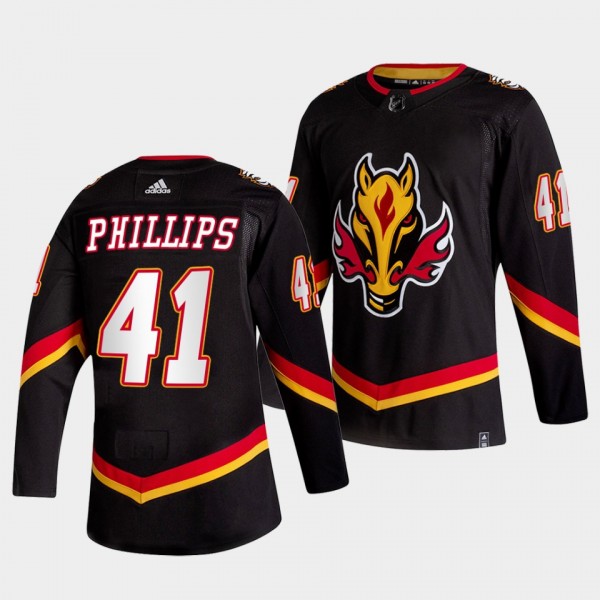 Calgary Flames Matthew Phillips 2022-23 Alternate #41 Black Jersey Authentic