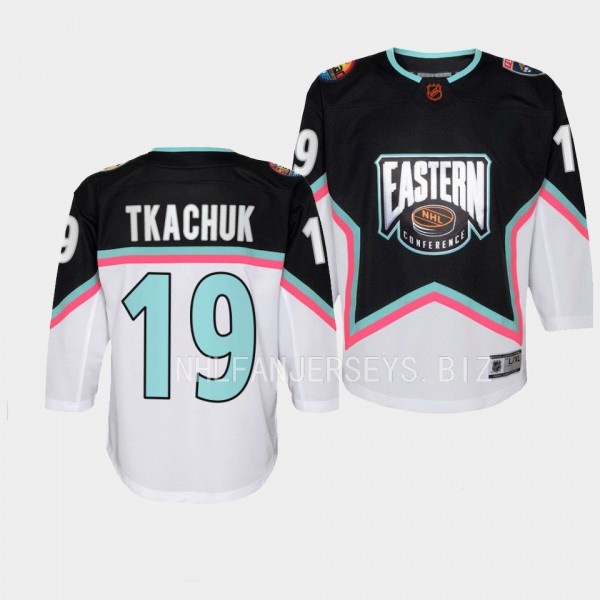 Florida Panthers #19 Matthew Tkachuk 2023 NHL All-Star Eastern Conference Premier Black Youth Jersey