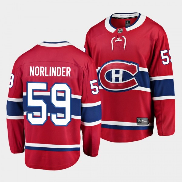 Mattias Norlinder Montreal Canadiens 2021-22 Home ...