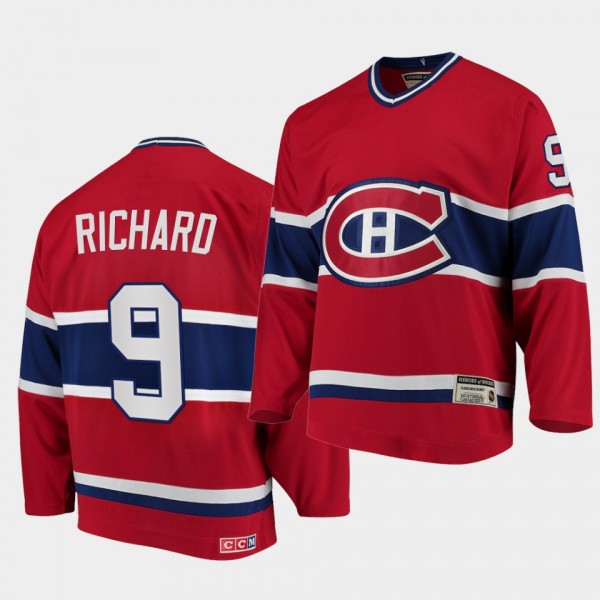 Maurice Richard Canadiens #9 Heroes of Hockey Auth...
