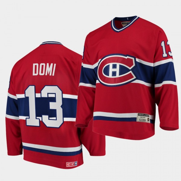 Max Domi Canadiens #13 Heroes of Hockey Authentic Throwback Jersey Red