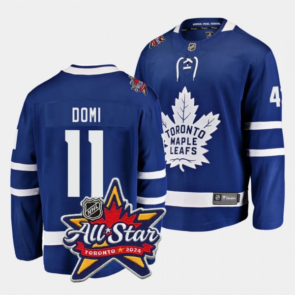 2024 NHL All-Star Patch Max Domi Jersey Toronto Ma...