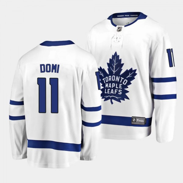 Max Domi Toronto Maple Leafs Away White #11 Breaka...