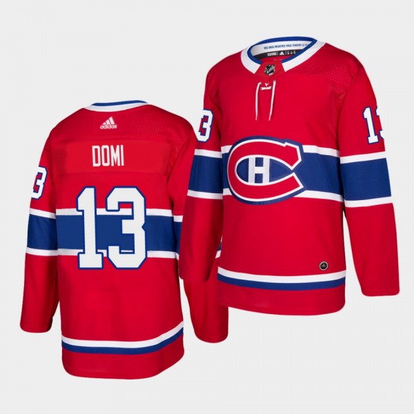 Max Domi #13 Canadiens Authentic Home Men's Jersey