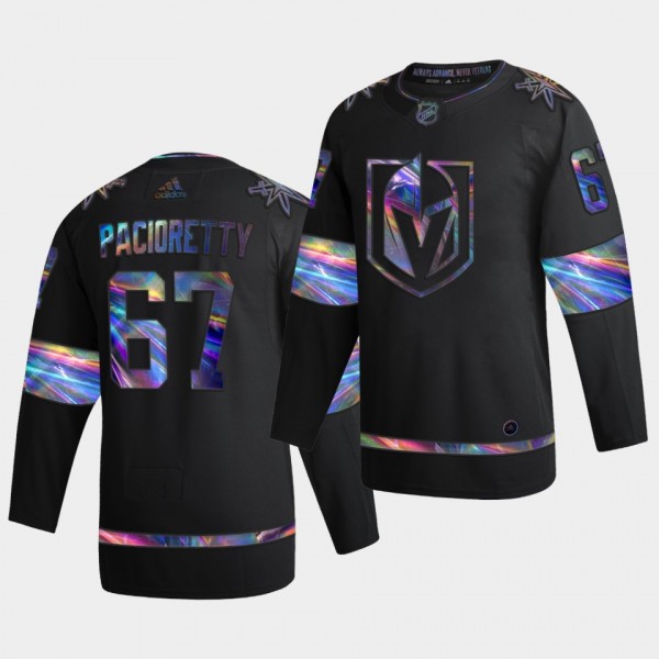 Vegas Golden Knights Max Pacioretty 2020-21 Iridescent Holographic Collection Authentic Black Jersey