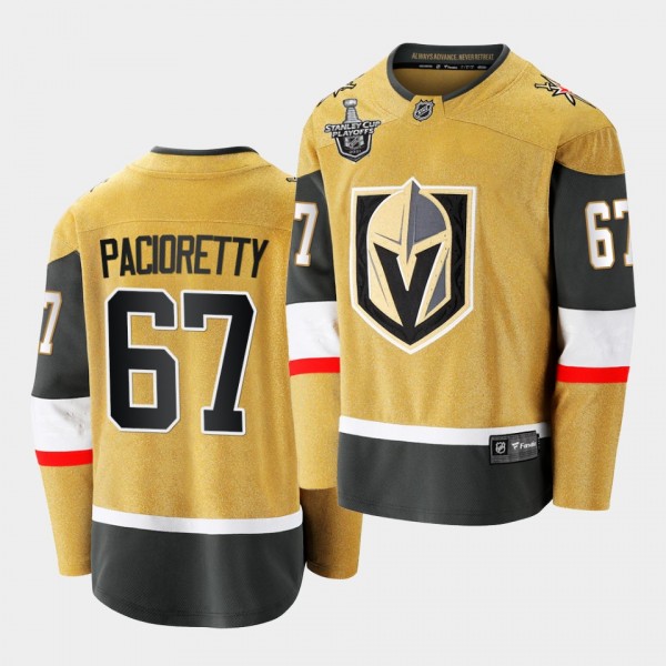 Max Pacioretty Vegas Golden Knights 2021 Stanley Cup Playoffs Gold First Men Jersey