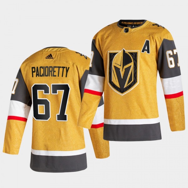 Max Pacioretty #67 Golden Knights 2020-21 Alternate Authentic Player Gold Jersey