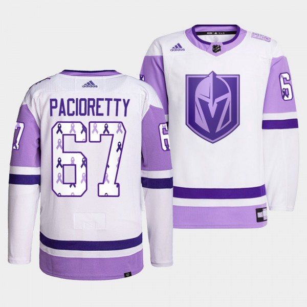 Vegas Golden Knights Max Pacioretty 2021 HockeyFightsCancer Jersey #67 White Primegreen