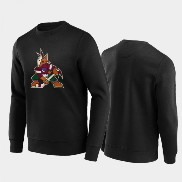 Arizona Coyotes Vintage Graphic Sweatshirt Black C...